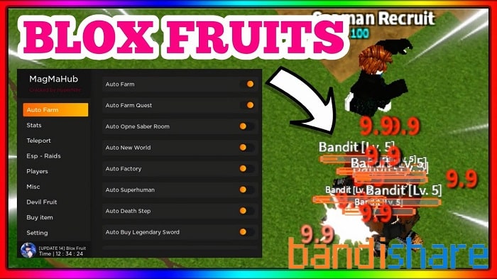 hack blox fruit update 17